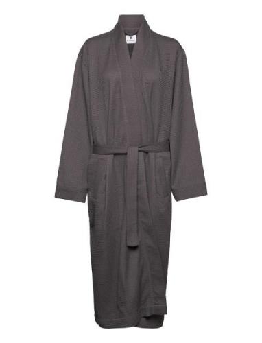 Jbs Of Dk Waffel Bathrobe Fsc Morgenkåbe Grey JBS Of Denmark