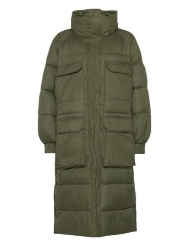 W. Balloon Sleeve Puffer Coat Foret Jakke Khaki Green Svea