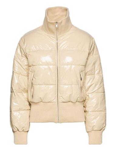 Tilly Pu Puffer Jacket Foret Jakke Cream Gina Tricot