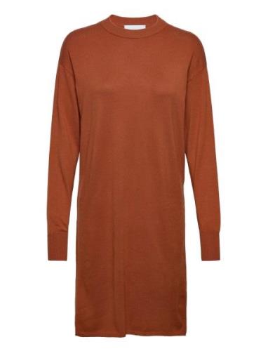 Gira Knit Dress Kort Kjole Brown Minus