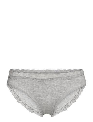 Brief Bliss Bikini Reg High L Trusser, Tanga Briefs Grey Lindex