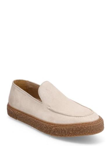 Biachad Slip In Loafer Loafers Flade Sko Beige Bianco