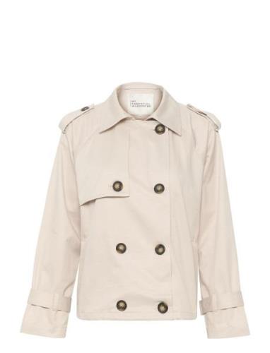 Miramw Short Trenchcoat Trenchcoat Frakke Cream My Essential Wardrobe