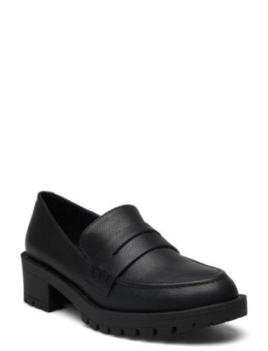 Biapearl Simple Penny Loafer Carnation Loafers Flade Sko Black Bianco