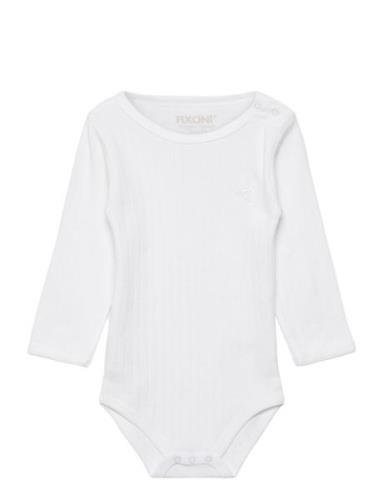 Infinity Body L/S - Organic Bodies Long-sleeved White Fixoni