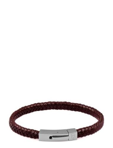 Leather Bracelet Singel Armbånd Smykker Brown Edd.