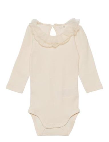 Nbfkoya Ls Body Bodies Long-sleeved Cream Name It