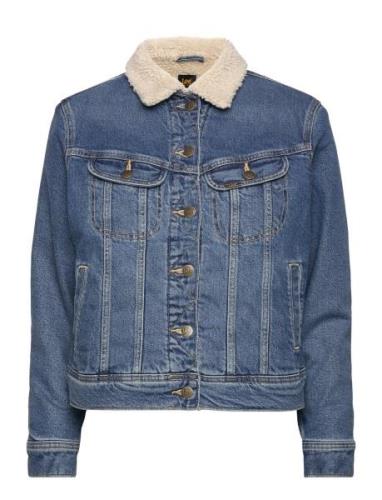 Sherpa Rider Jkt Jakke Denimjakke Blue Lee Jeans