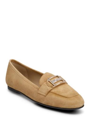 Maude Moccassin-S Loafers Flade Sko Beige BOSS