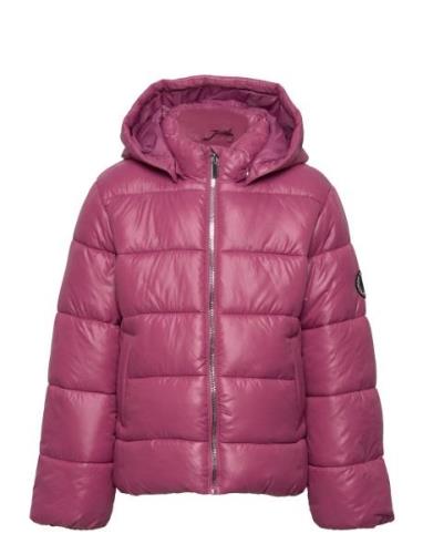 Kmgnewemmy Savannah Quiltd Jacket Cp Otw Foret Jakke Pink Kids Only