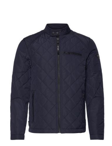 Jacket Regular Quiltet Jakke Navy Replay