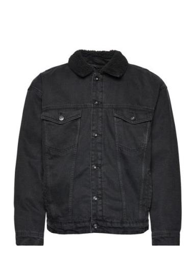 Onsrick Ovz Black 6942 Teddy Dnm Jacket Jakke Denimjakke Black ONLY & ...