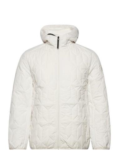 Puffer Jacket W?.Hood Foret Jakke White Lindbergh