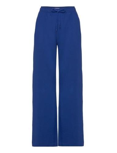 Wide-Leg Lounge Pant Pyjamasbukser Hyggebukser Blue Bread & Boxers