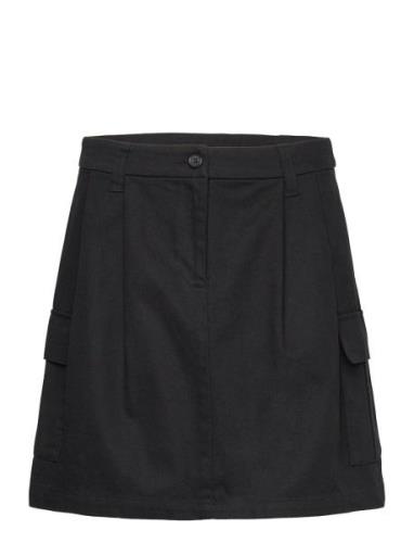 Cargo Skirt Kort Nederdel Black Rosemunde