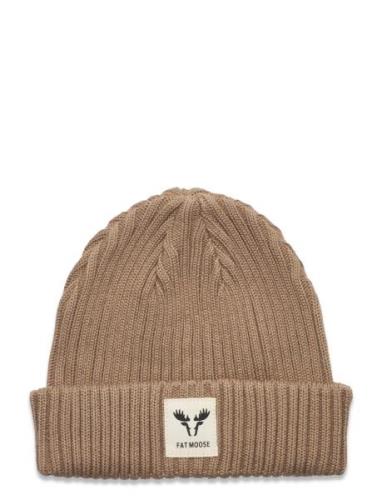 Fat Beanie Accessories Headwear Beanies Khaki Green Fat Moose