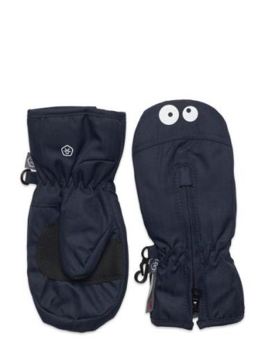 Mittens W. Zipper Accessories Gloves & Mittens Mittens Black Color Kid...