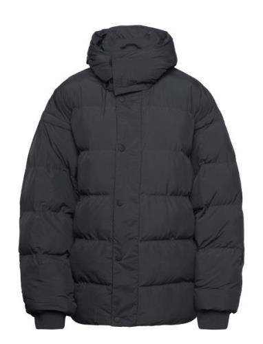 Boxy Puffer Jacket Foret Jakke Black Hope