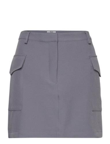 Vibebzcargo Miniskirt Kort Nederdel Grey Bzr