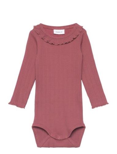 Nbfolia Ls Body Bodies Long-sleeved Pink Name It