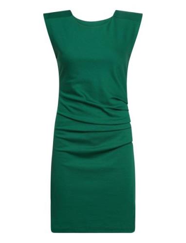 India Round-Neck Dress Kort Kjole Green Kaffe