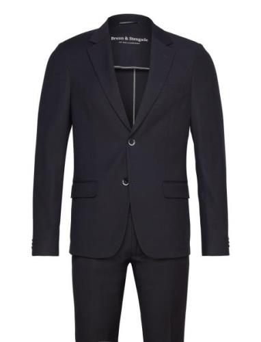 Bs Marin Slim Fit Suit Set Habit Black Bruun & Stengade