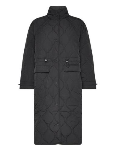 Baicoi Quilted Coat Foret Jakke Black Tamaris Apparel