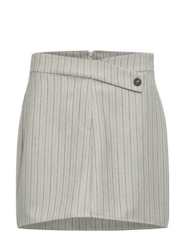 Kathrinekb Skirt Kort Nederdel Grey Karen By Simonsen