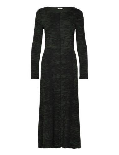 Objtula L/S Long Dress 129 Maxikjole Festkjole Black Object