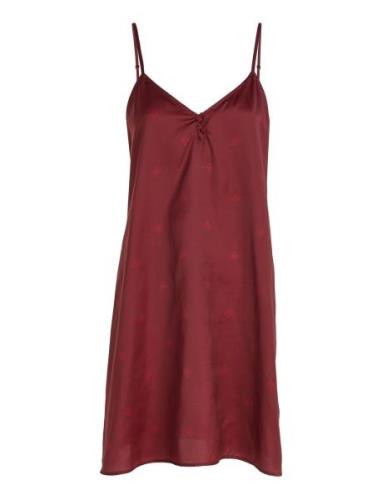 Satin Woven Nightdress Nattøj Red Tommy Hilfiger