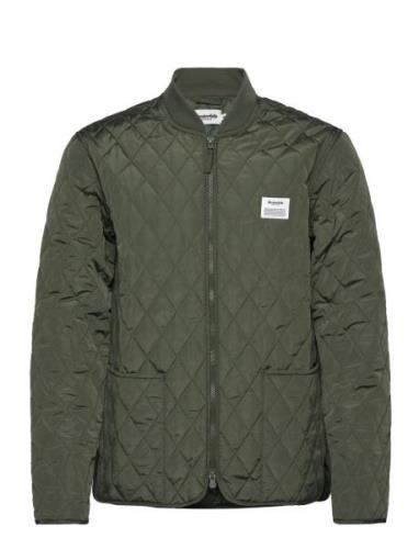 Quilted Zip Jacket Quiltet Jakke Green Resteröds