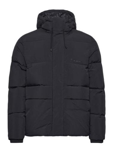 Puffer Jacket - Grs/Vegan Foret Jakke Black Knowledge Cotton Apparel