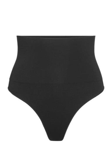 Girdle Shaping Thong High Sea G-streng Undertøj Black Lindex