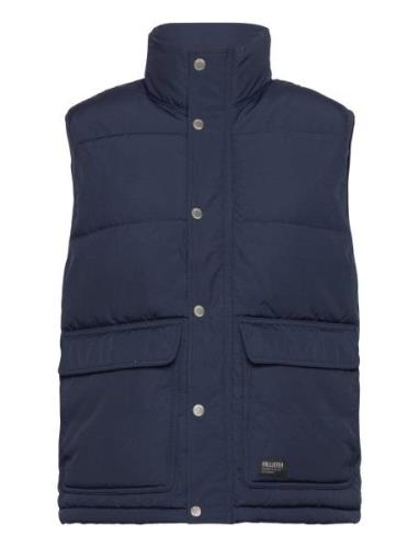 Hco. Guys Outerwear Vest Navy Hollister