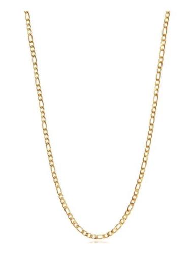 Men's Gold Figaro Chain In 3Mm Halskæde Smykker Gold Nialaya