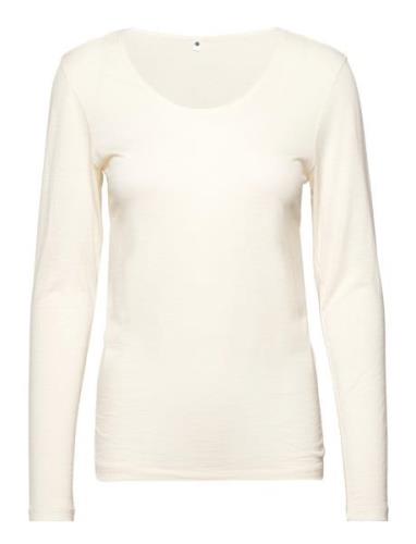 Jbs Of Dk T-Shirt Ls Wool Top Cream JBS Of Denmark