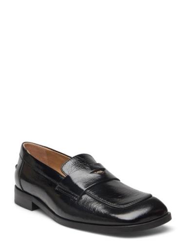 Aysha_Loafer10_Crnk Loafers Flade Sko Black BOSS