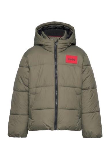 Puffer Jacket Foret Jakke Khaki Green Hugo Kids