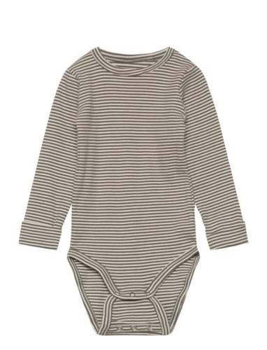 Nbnberro R Ls Body Bodies Long-sleeved Grey Name It