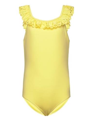 Swana Bathing Suit Badedragt Badetøj Yellow MarMar Copenhagen