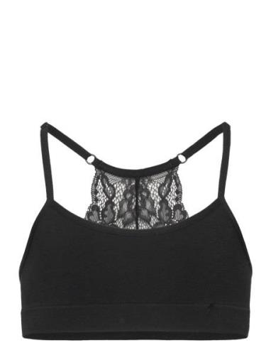 Top Seamless Lace At Back Tenc Night & Underwear Underwear Tops Black ...