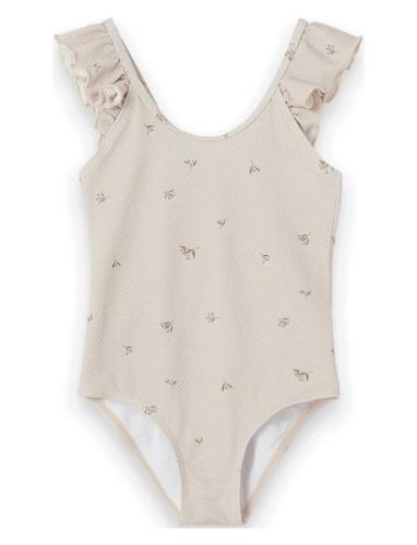 Swimsuit Badedragt Badetøj Beige Garbo&Friends