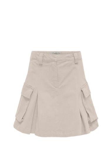 Kogcath Pleat Cargo Skirt Pnt Dresses & Skirts Skirts Short Skirts Bei...