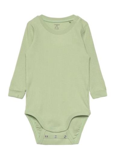 Body Basic Rib Bodies Long-sleeved Green Lindex