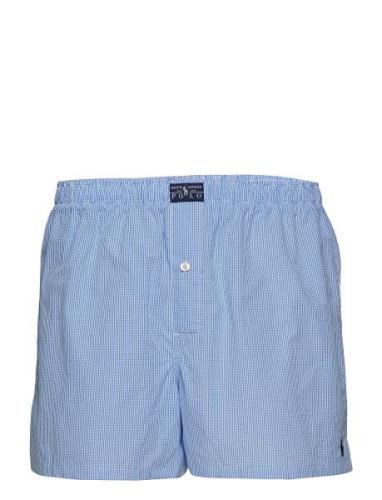 Windowpane Woven Boxer Underwear Boxer Shorts Blue Polo Ralph Lauren U...