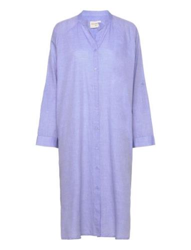 Remain Shirtdress Chambray Knælang Kjole Blue Moshi Moshi Mind