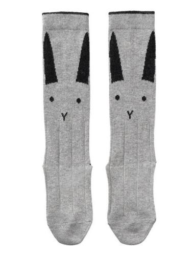 Sofia Cotton Knee Socks - 2 Pack Sokker Strømper Grey Liewood