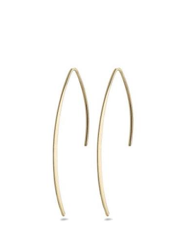 Agatha Recycled Earrings Ørestickere Smykker Gold Pilgrim