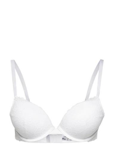 Bra Linnea In Lace - White Lingerie Bras & Tops Push Up Bras White Lin...