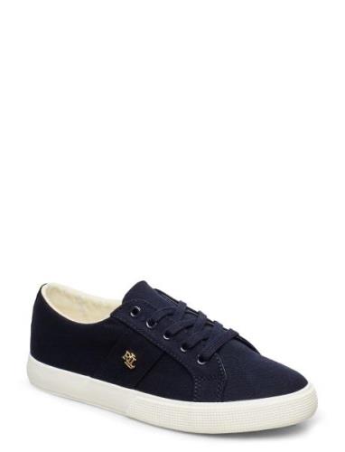 Janson Ii Canvas Sneaker Low-top Sneakers Navy Lauren Ralph Lauren